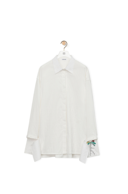 LOEWE Deconstructed shirt in cotton White