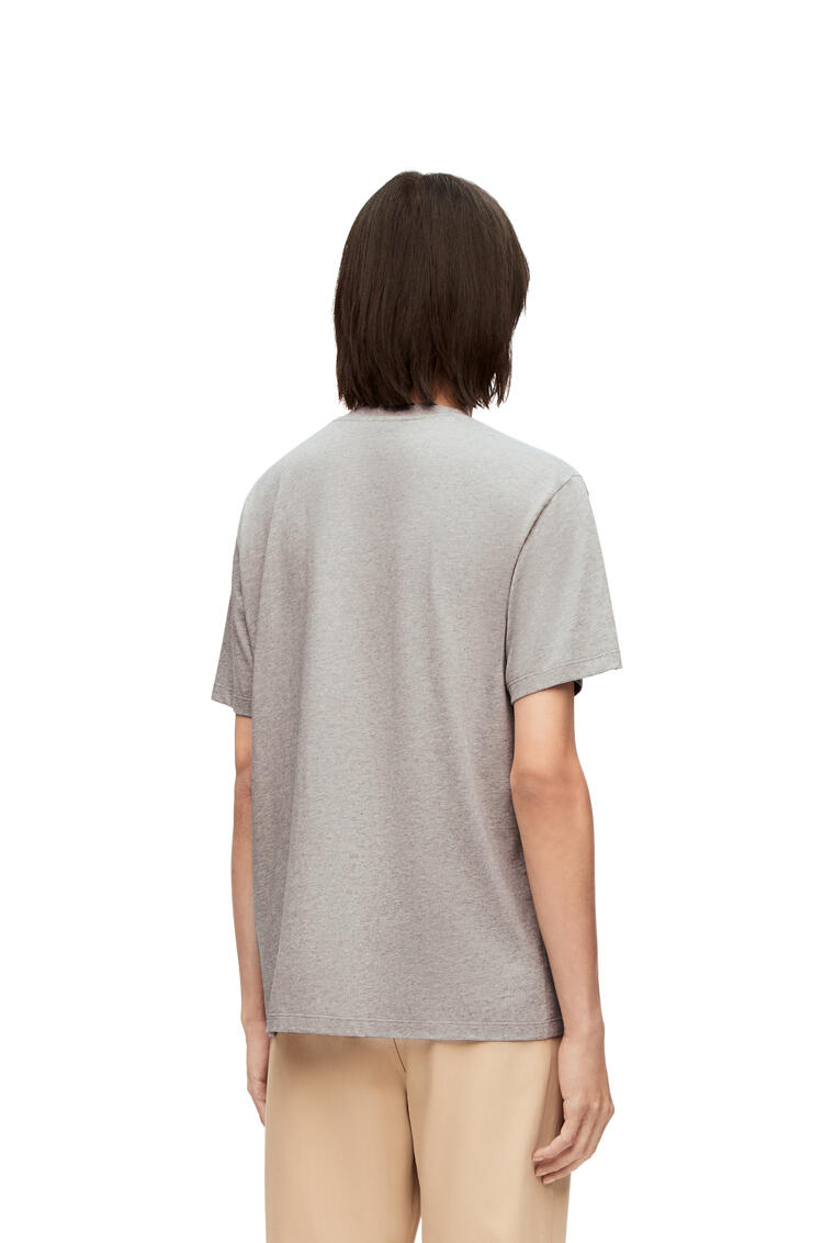 LOEWE Heen Anagram T-shirt in cotton Grey Melange