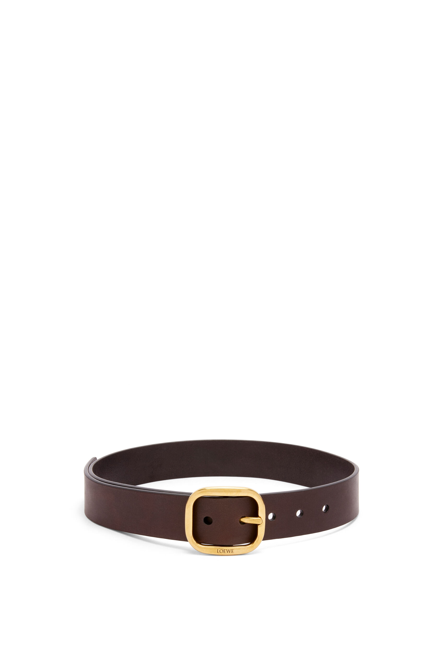 ラウンド ソフト ベルト(クラシックカーフ) ダークブラウン - LOEWE ラウンド ソフト ベルト(クラシックカーフ) ダークブラウン - LOEWE
