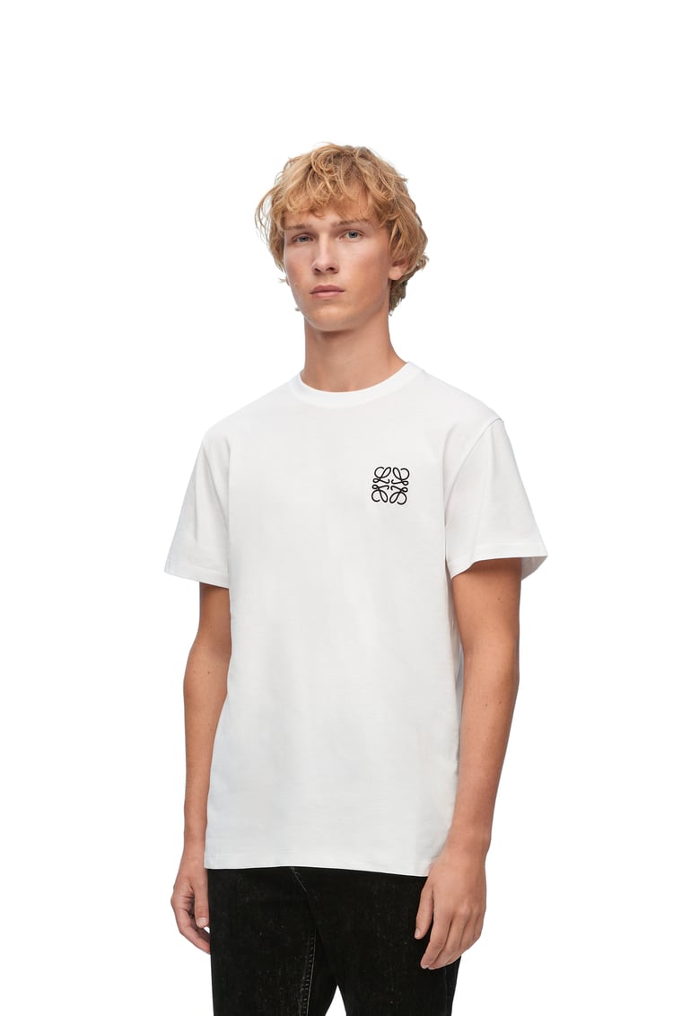 LOEWE T-Shirt mit normaler Passform aus Baumwolle Weiß