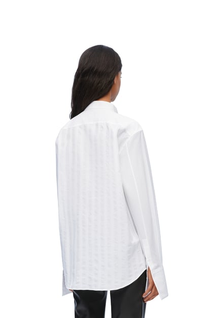LOEWE Pleated shirt in cotton Optic White plp_rd