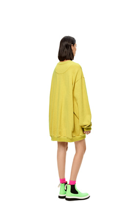 LOEWE Anagram sweatshirt dress in cotton Yellow plp_rd