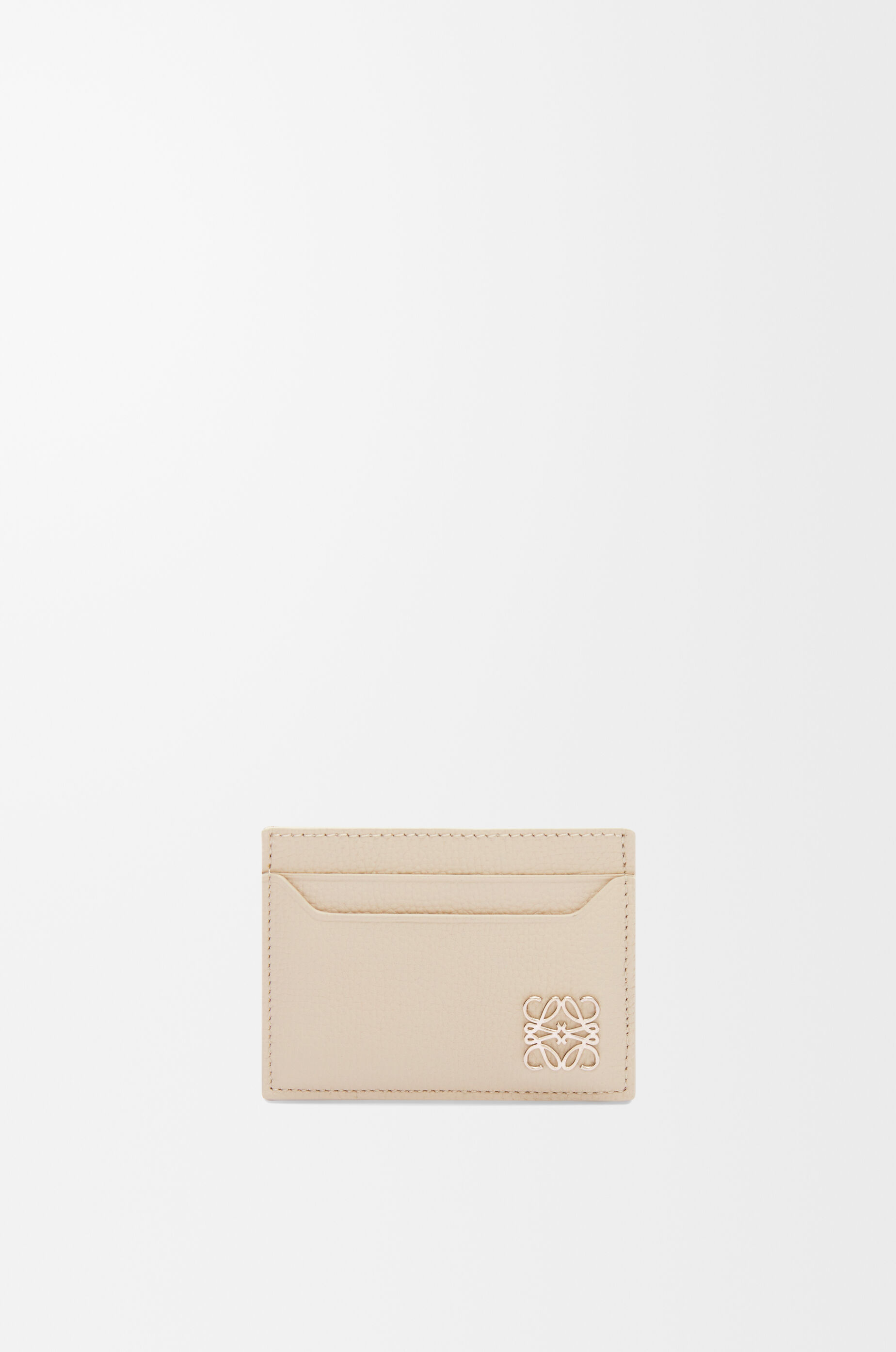 アナグラム プレーン カードホルダー（ペブルグレインカーフ） サンド - LOEWE