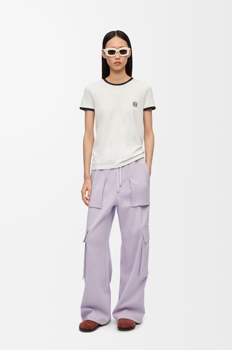 LOEWE Slim fit T-shirt in cotton White/Black