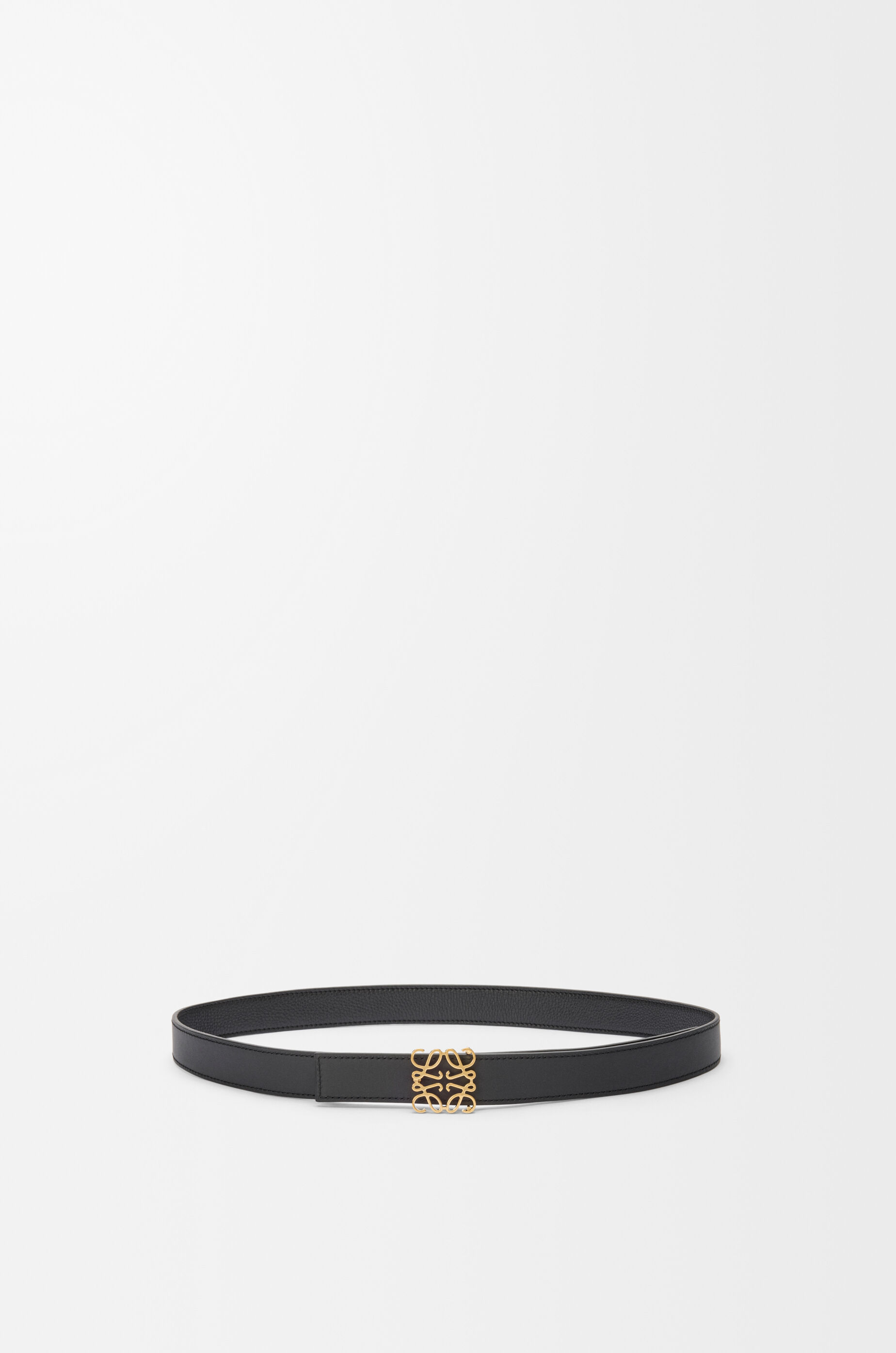 リバーシブル アナグラム ベルト（サプルグレインカーフ） ブラック