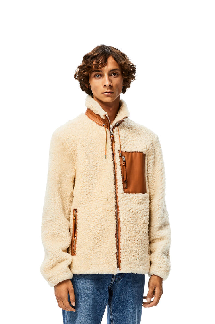 LOEWE Shearling jacket White/Camel