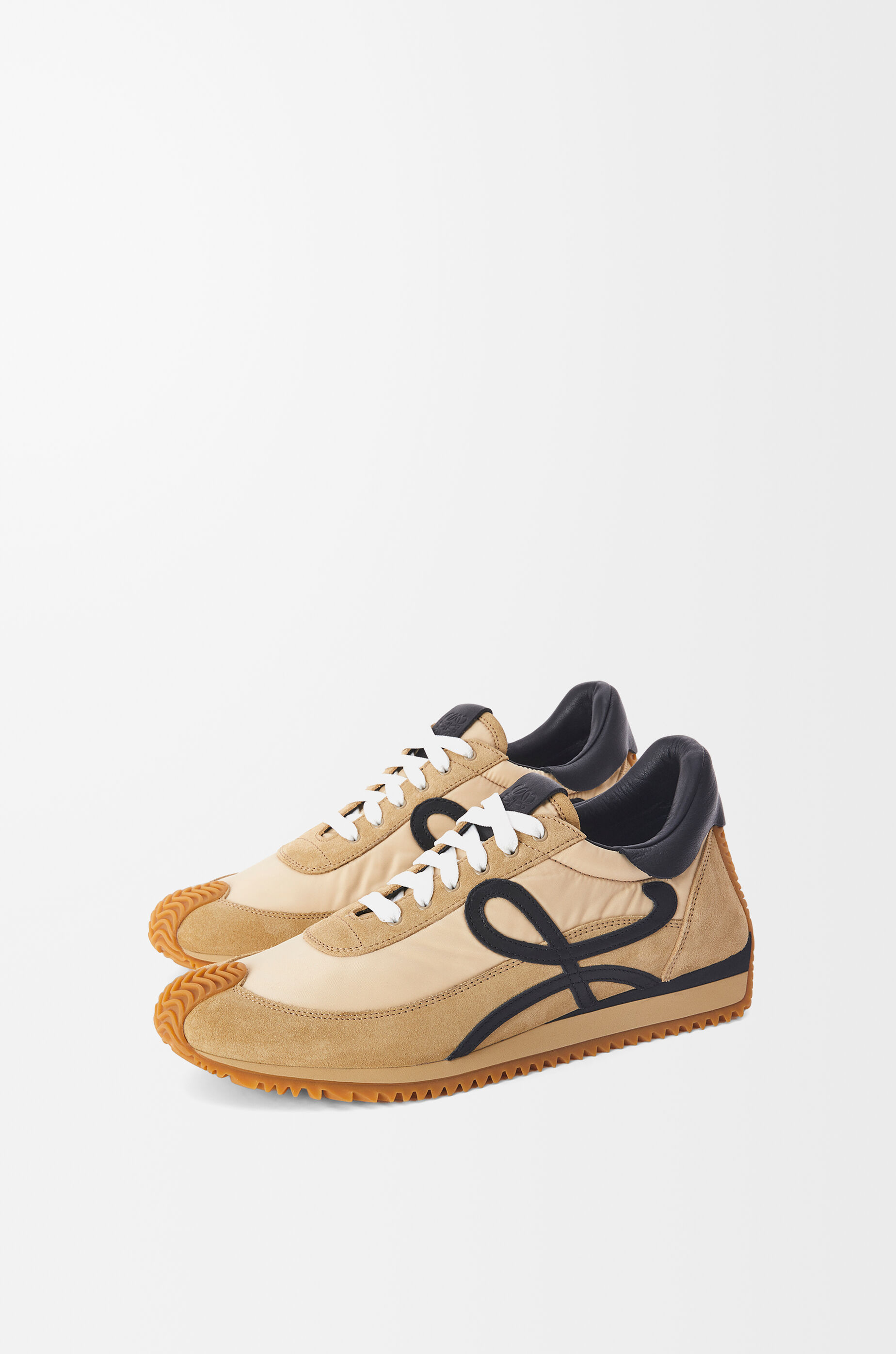 Flow Runner 2.0 in nylon and suede Gold - LOEWE USA Official Website