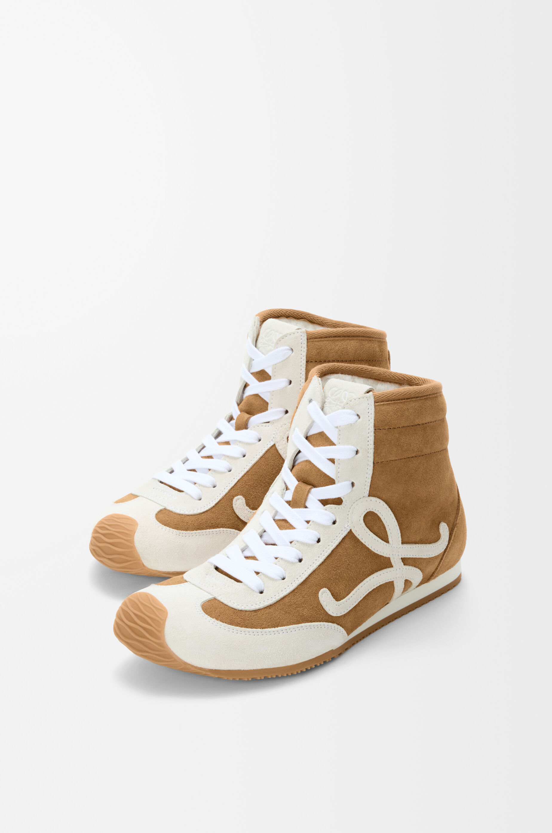 Ballet Runner 2.0 high-top in suede and shearling Brown - LOEWE Ballet Runner 2.0 high-top in suede and shearling Brown - LOEWE