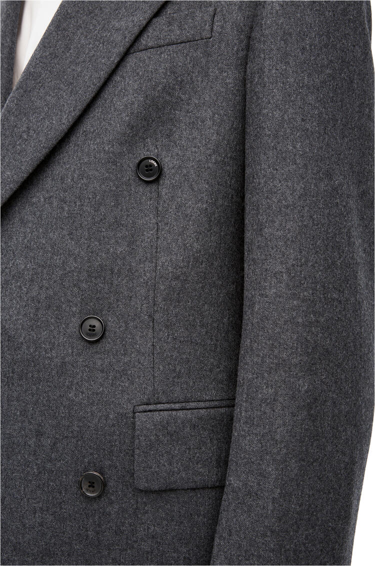 LOEWE Double breasted jacket in wool Light Grey