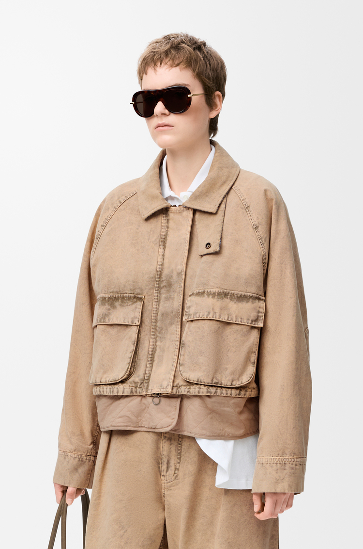 LOEWE Jacket in cotton Beige