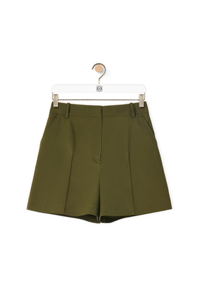 LOEWE Cargo shorts in cotton Dry Green
