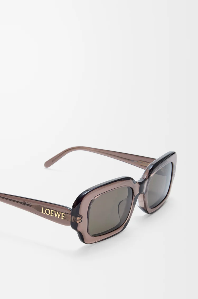 LOEWE Gafas de sol Rectangular Slim Marrón Transparente
