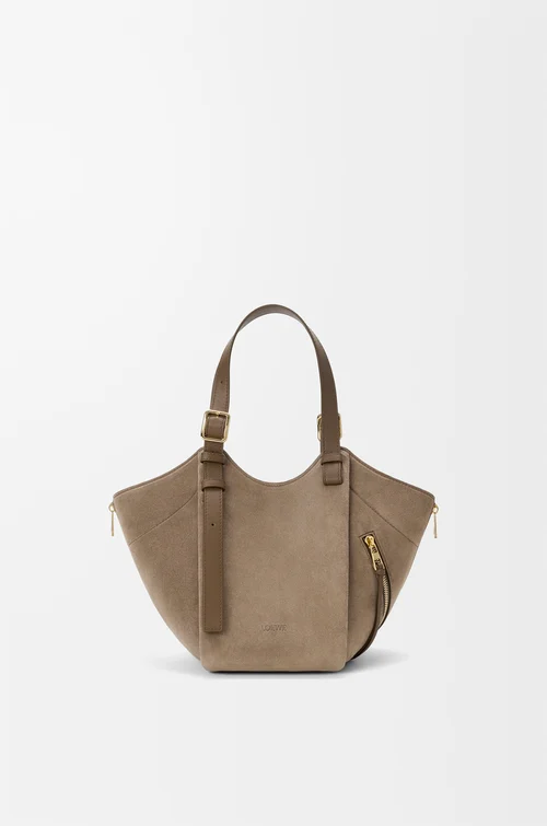 LOEWE Sac Hammock Flip en cuir velours Bosquet