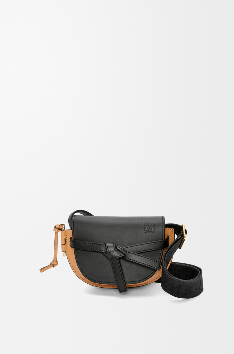Loewe mini gate dual bag in soft calfskin and jacquard Clearance