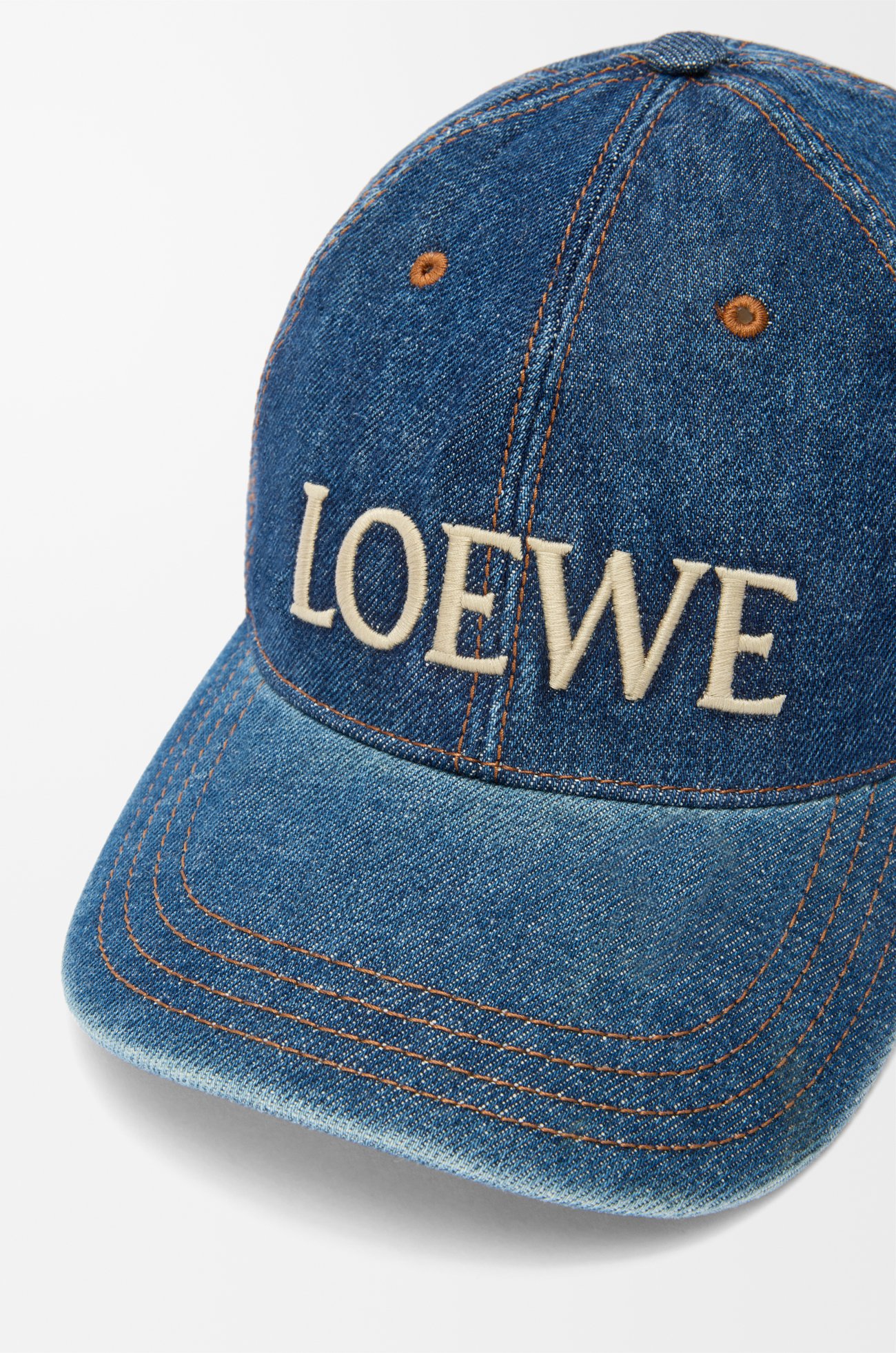 LOEWE LOEWE 单宁布棒球帽 牛仔蓝