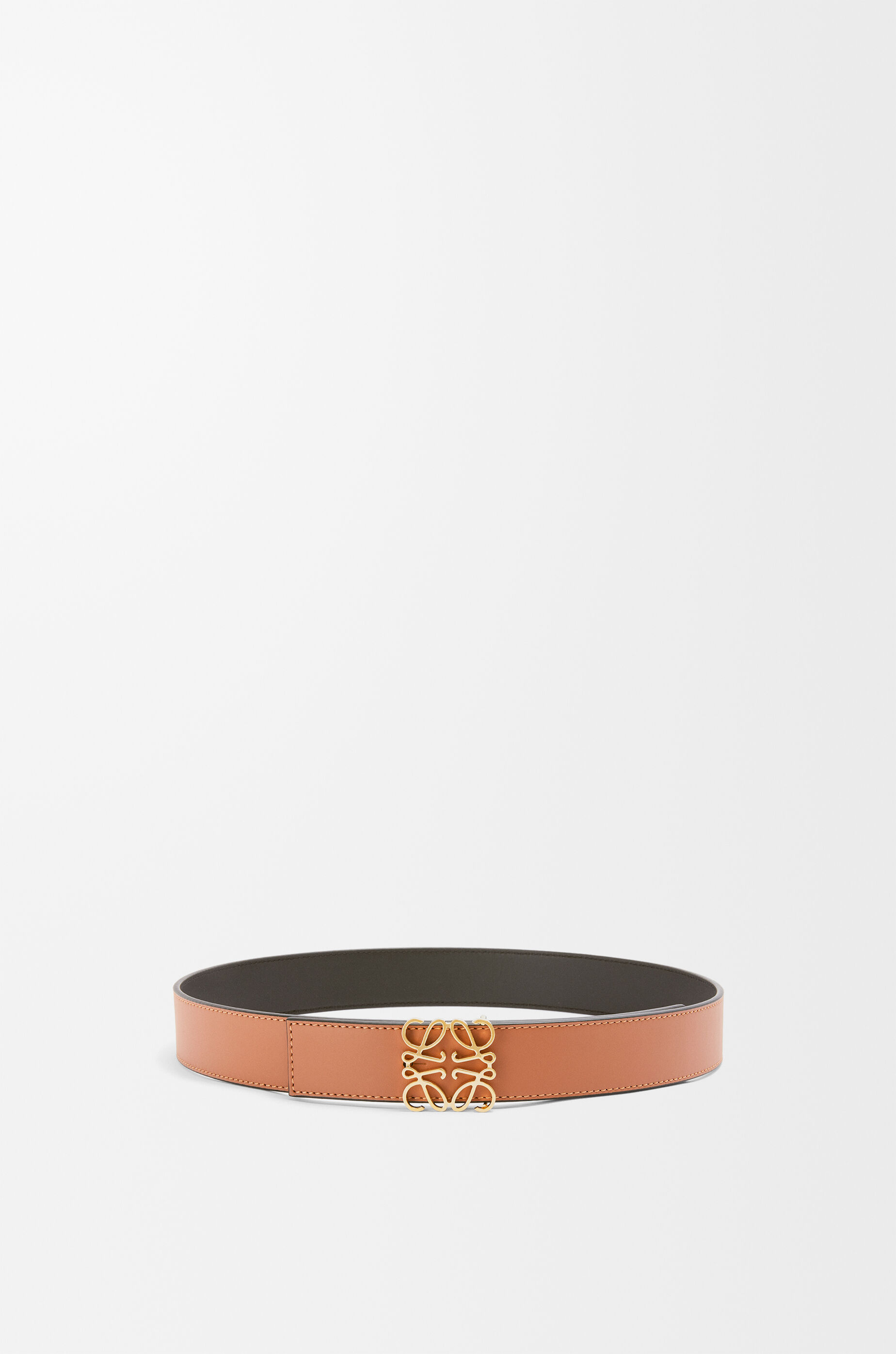 リバーシブル アナグラム ベルト（スムースカーフ） ブラック - LOEWE