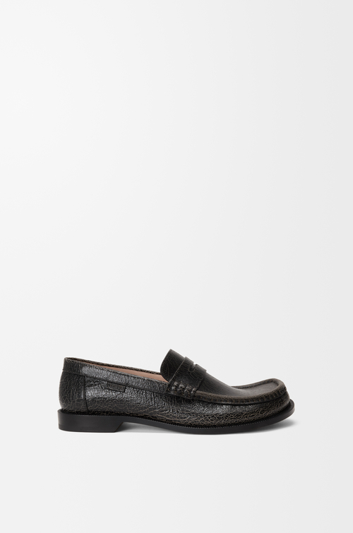 LOEWE Campo loafer in cracked calfskin Black/Cream