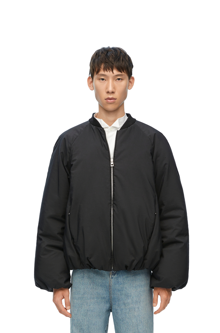 LOEWE Padded bomber jacket in technical cotton Black