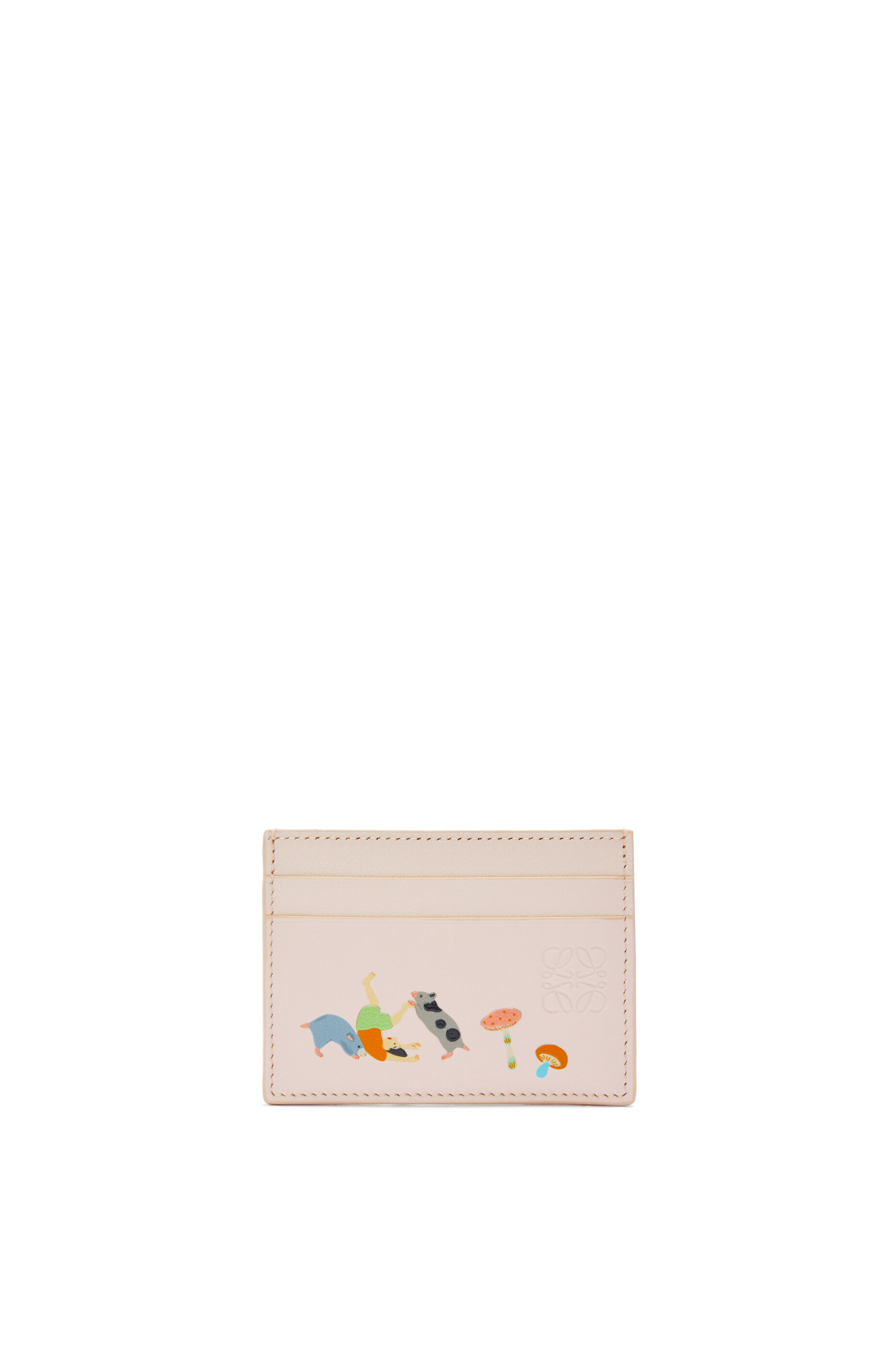 円高還元 in cardholder plain Hamster nappa LOEWE - Talc calfskin 小物