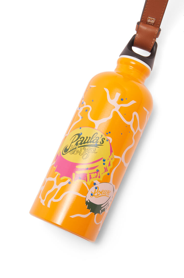 LOEWE Botella en aluminio y piel de ternera con tapabotellas Naranja pdp_rd