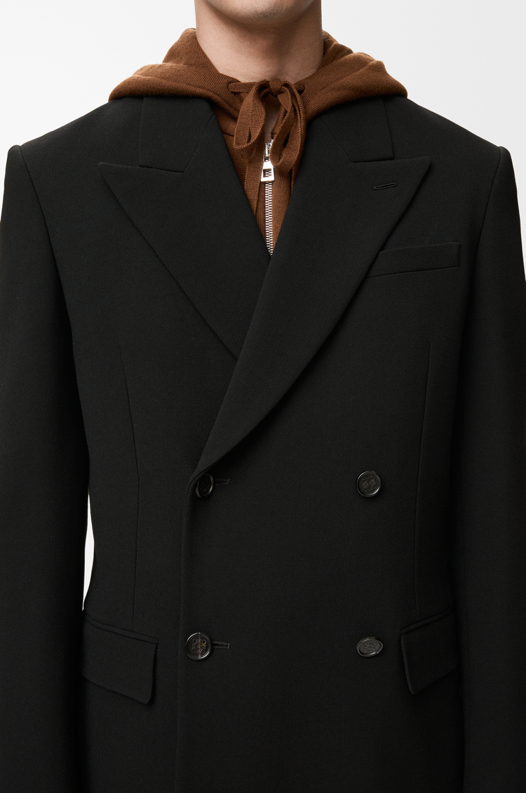 LOEWE ダブルブレスト ジャケット（ウール） ブラック