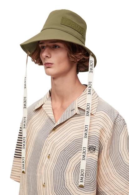 LOEWE Fisherman hat in canvas 軍綠色 plp_rd