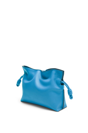 LOEWE Mini Flamenco clutch in nappa calfskin Lagoon Blue plp_rd