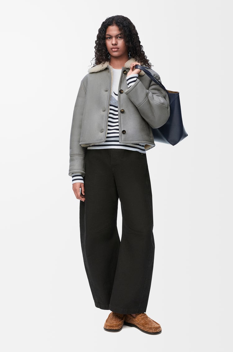 LOEWE Sweater in wool White/Navy