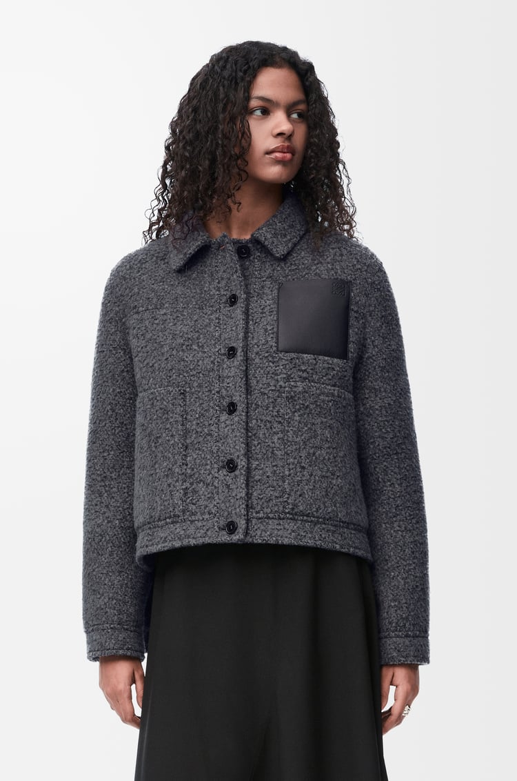 LOEWE Workwear jacket in wool blend Dark Grey