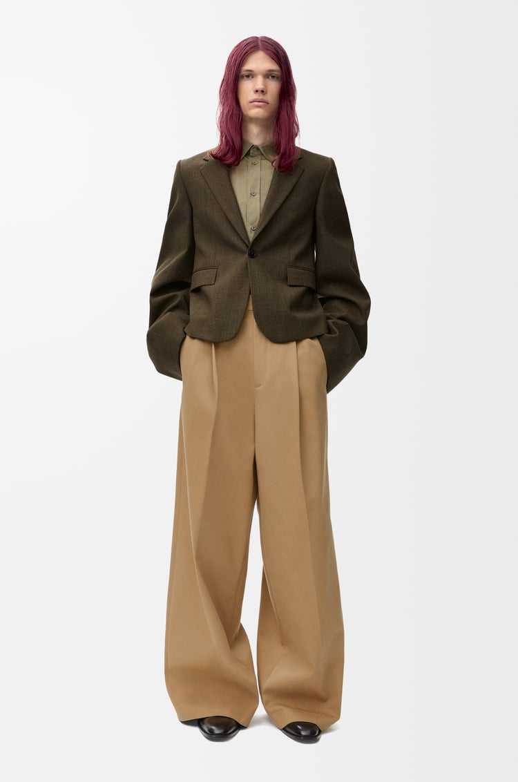LOEWE Jacket in wool Khaki Green