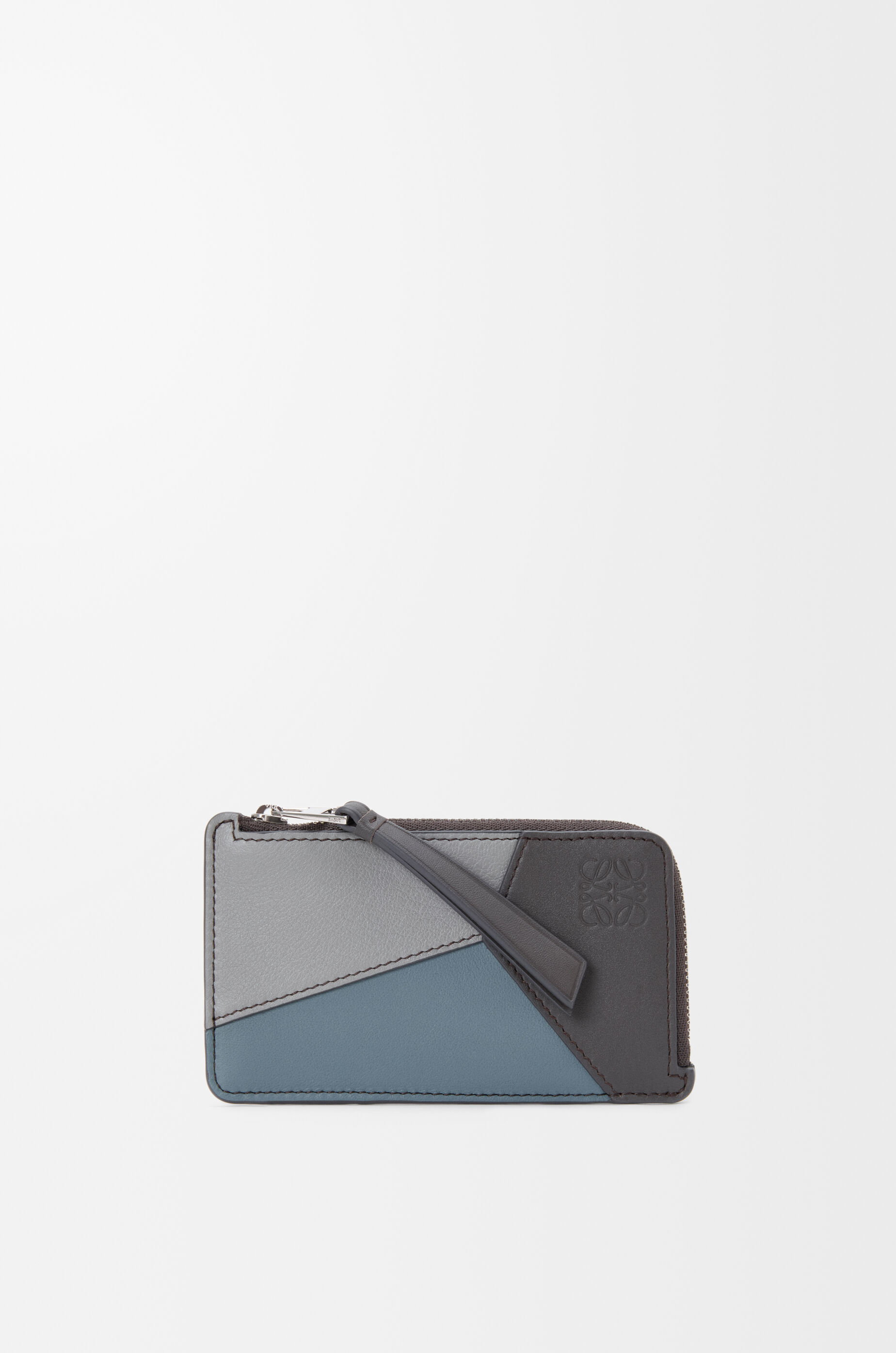 LOEWE 財布  puzzle Puzzle coin cardholder in classic calfskin Grey - LOEWE