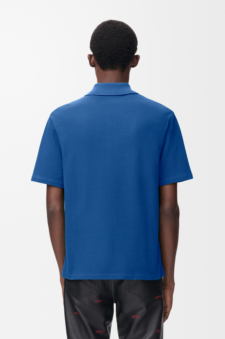 LOEWE Polo in cotton Blue