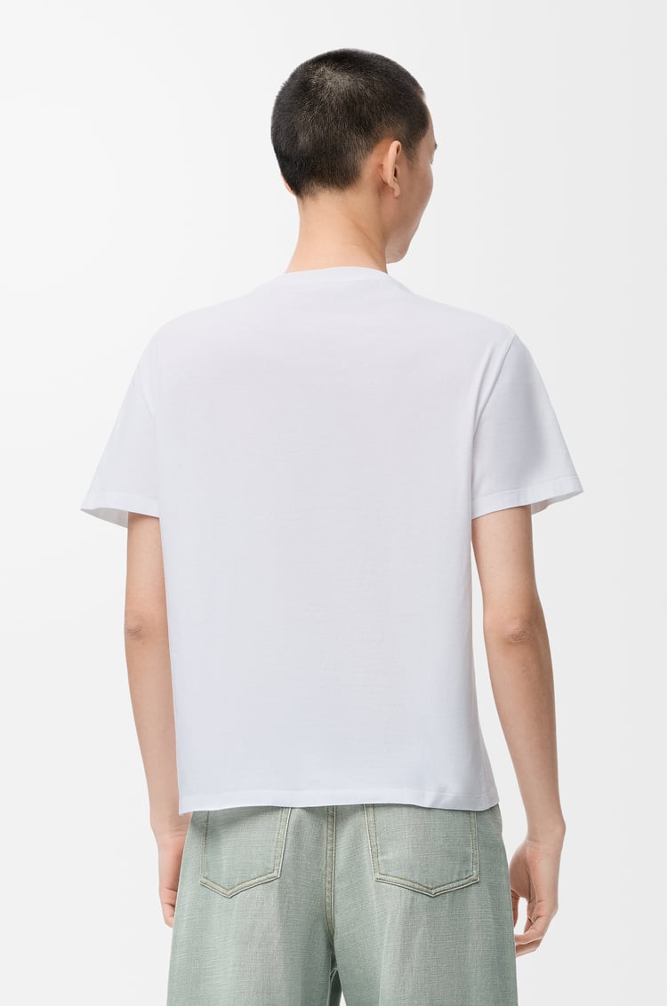 LOEWE Camiseta de corte holgado en algodón Blanco