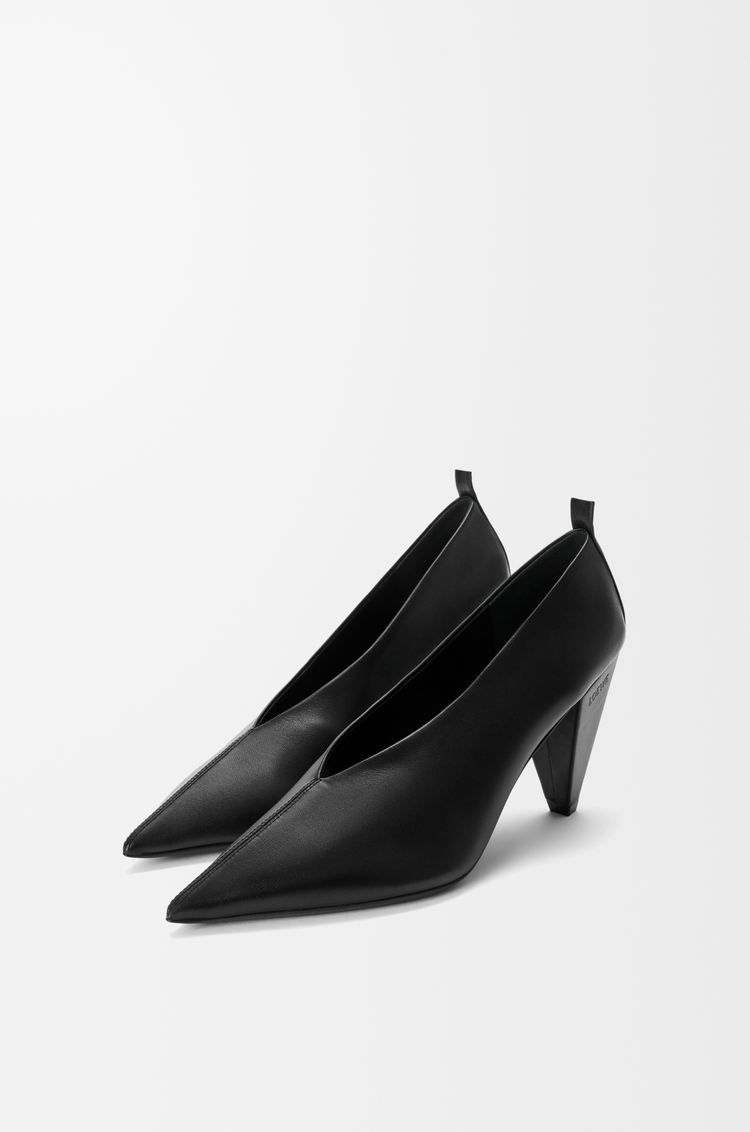 LOEWE オリガミ キュービック パンプス（ラム） ブラック
