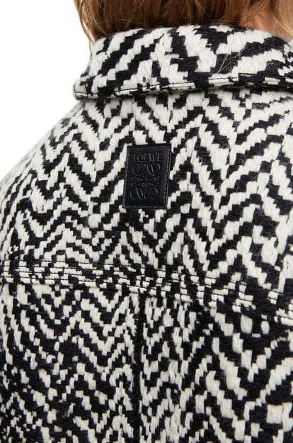 LOEWE Workwear jacket in wool blend Black/White plp_rd