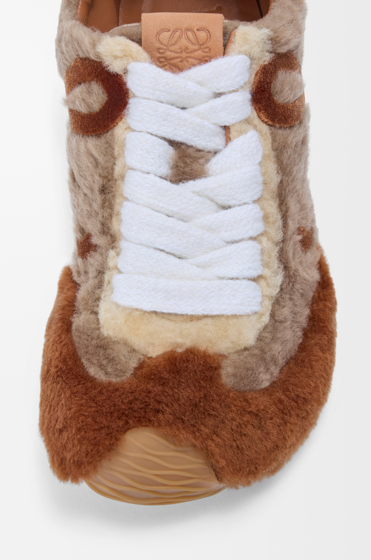 LOEWE Ballet Runner 2.0 in shearling Tan Multitone