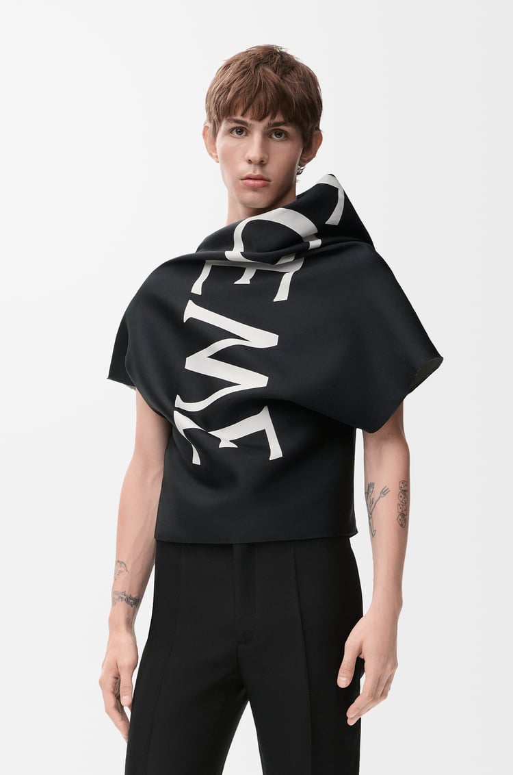 LOEWE Top in silk Black