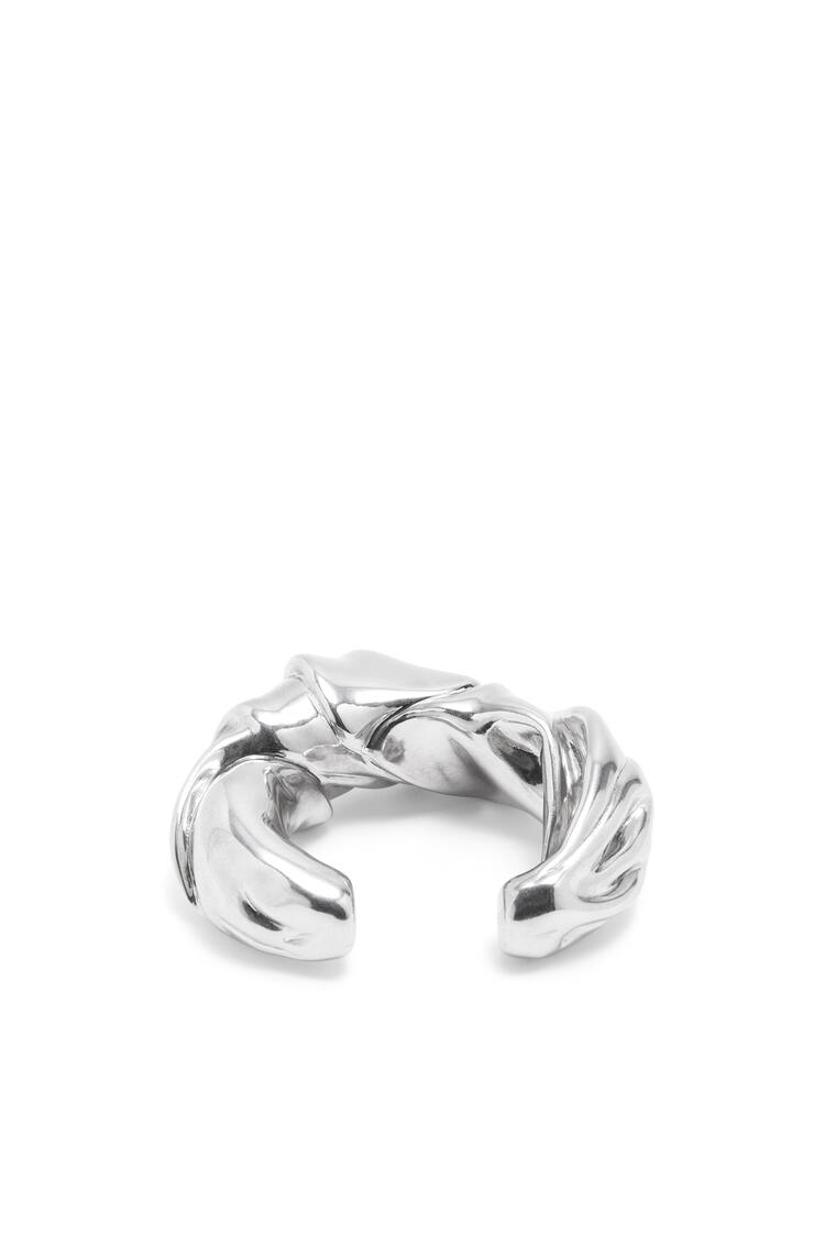 LOEWE Large nappa twist cuff in sterling silver Silver pdp_rd