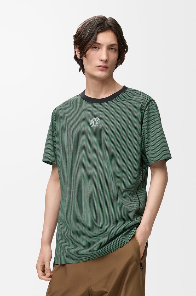 LOEWE Active T-shirt in technical jersey Green/Black