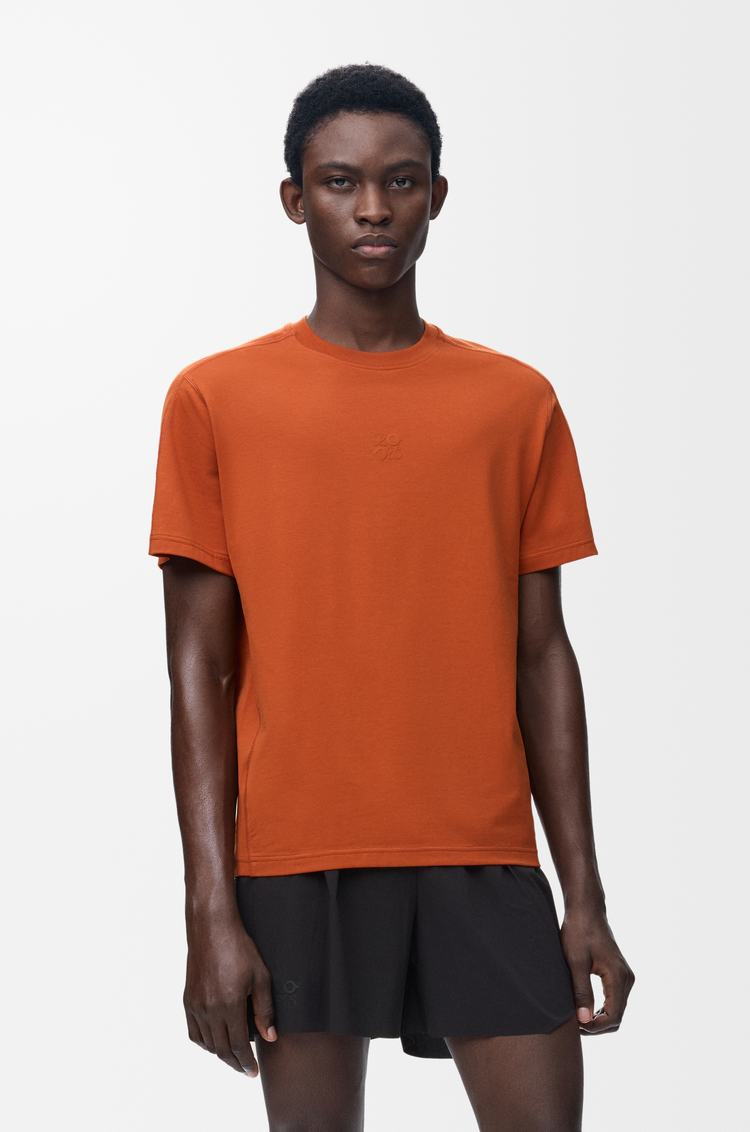 LOEWE T-shirt in technical jersey Dark Orange