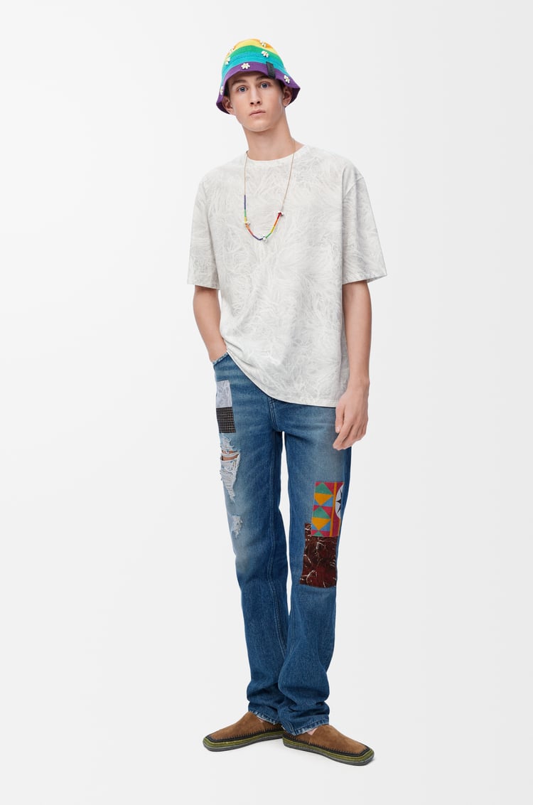 LOEWE Straight leg jeans in denim Medium Blue