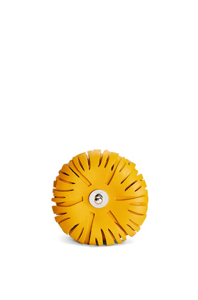 LOEWE Stud flower charm in classic calfskin Yellow Mango plp_rd