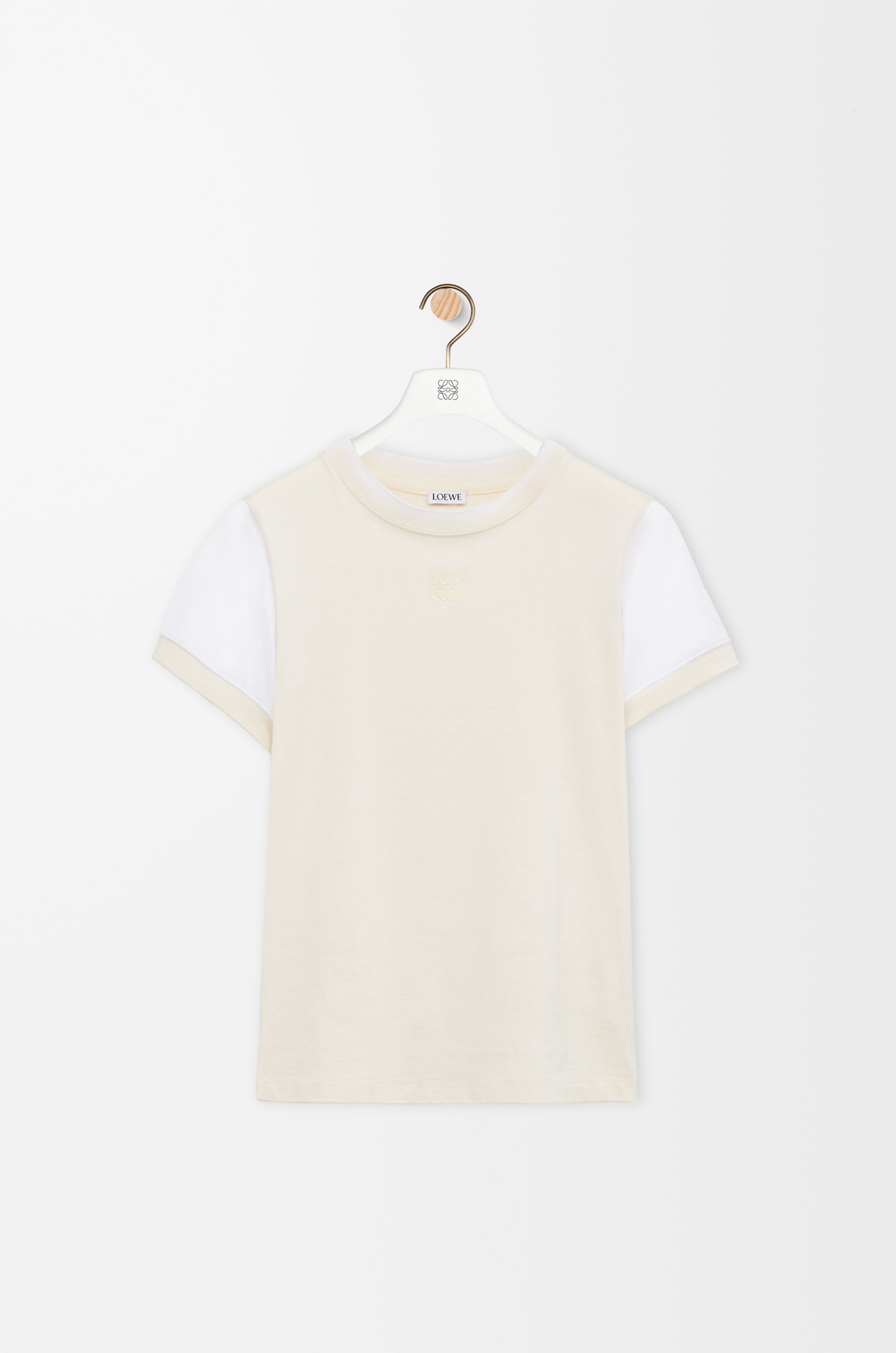 スモールフィット Tシャツ（コットンブレンド） ベージュ - ロエベ