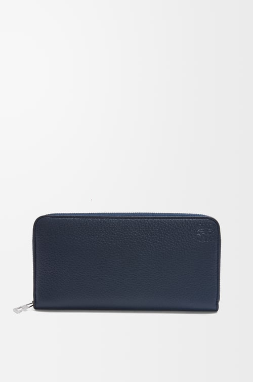 LOEWE Zip around wallet in soft grained calfskin Deep Navy