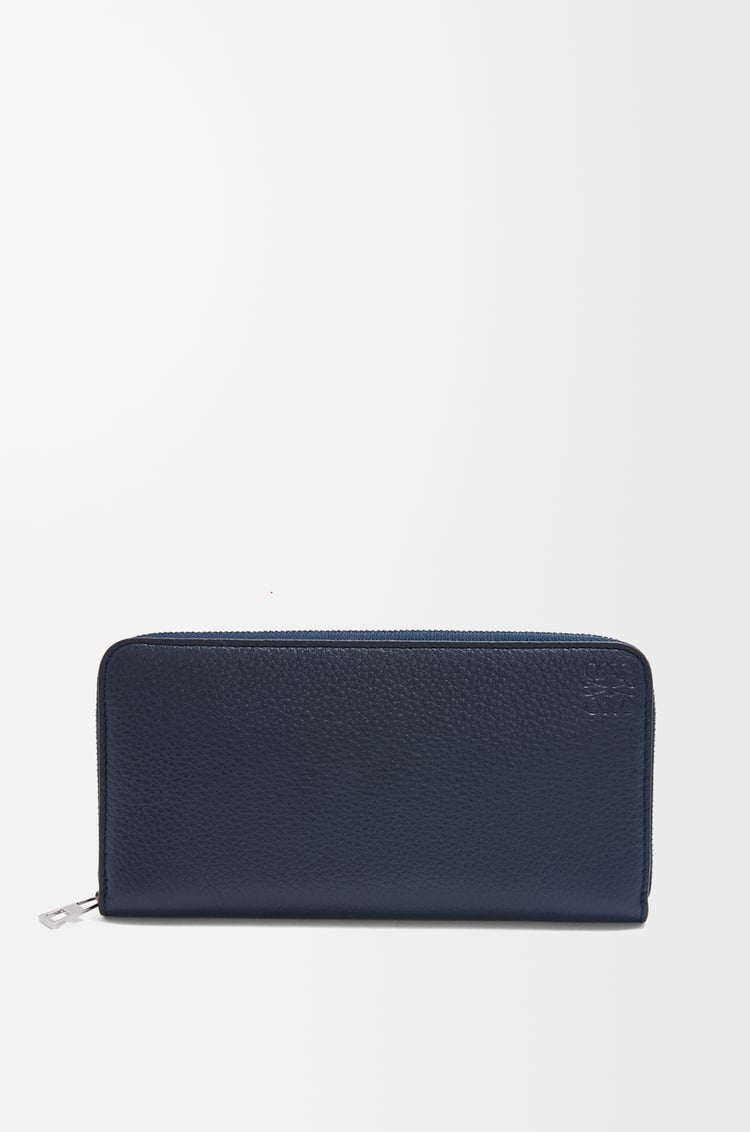 LOEWE Zip around wallet in soft grained calfskin Deep Navy