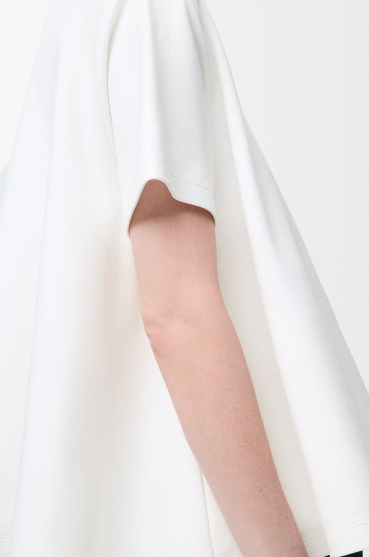 LOEWE Trapeze top in cotton blend White