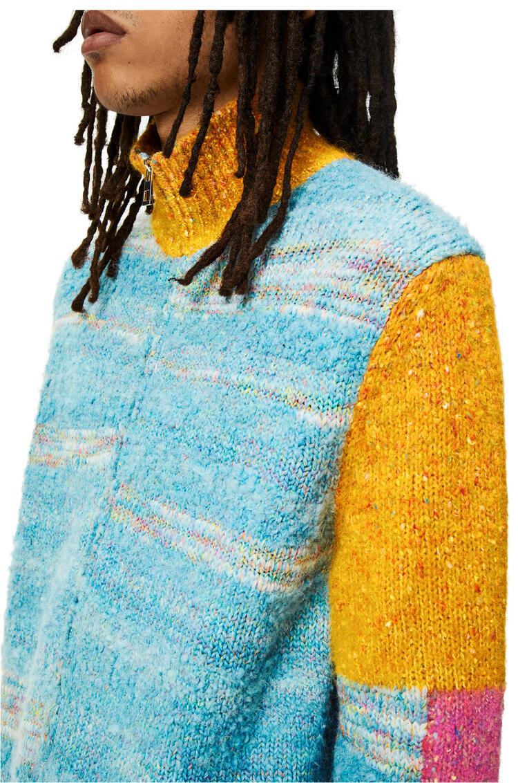 LOEWE Zipped cardigan in wool Multicolor