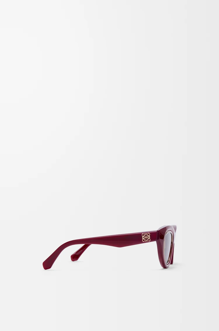 LOEWE Mini Anagram Cateye sunglasses Milky Burgundy