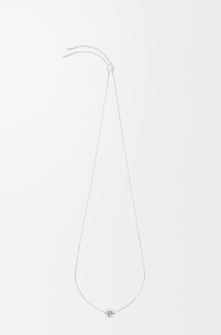 LOEWE Collar Anagram Bombé en plata de ley Plata