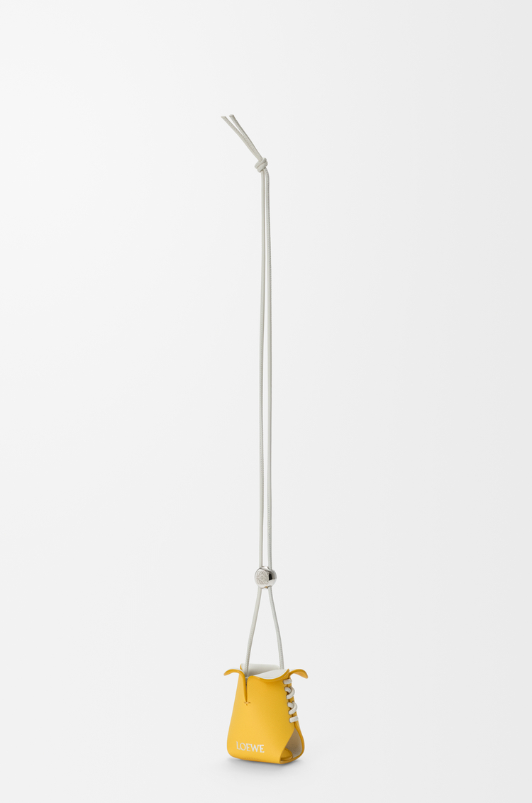 LOEWE Dok Khoon charm in leather Yellow